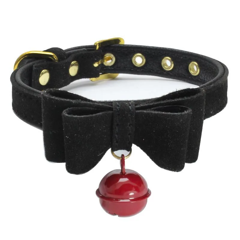 

Woman PU Leather Punk Necklace Kittenplay Collar Cosplay Petplay Choker