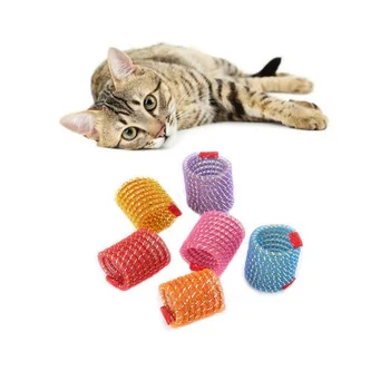 

5pack Cat Spring Toy Plastic Colorful Coil Spiral Springs Pet Action Wide Durable Interactive Toys Pet Toy Random Color