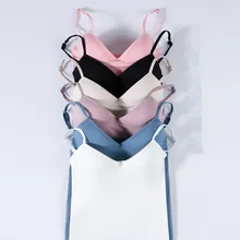 Новое поступление, женские хлопковые простые кофточки, женское удобное сексуальное однотонное нижнее белье