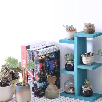 

Decorative Rack Delicate Storage Rack Wooden Flower Stand Simple Plant Storage Holder for Balcony Home Office Room