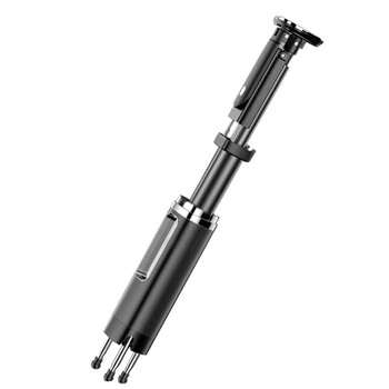 

AMS-Multifunctional Wireless Bluetooth Mobile Phone Selfie Stick Integrated Concealed Tripod Telescopic Selfie Stand