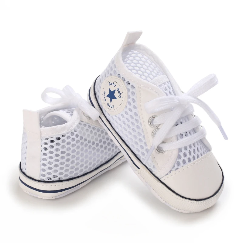 Newborn Toddler Shoes Baby Soft Soled Sandals Lace Soft Soled Shoes Beach Shoes  Slippers Non Slip Sandals 0-18M First Walkers