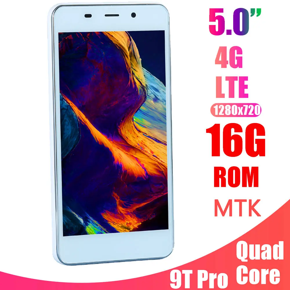 9T Pro 4G LTE смартфоны четырехъядерный процессор 2G RAM 16G ROM 5mp HD разблокированный android 6 0
