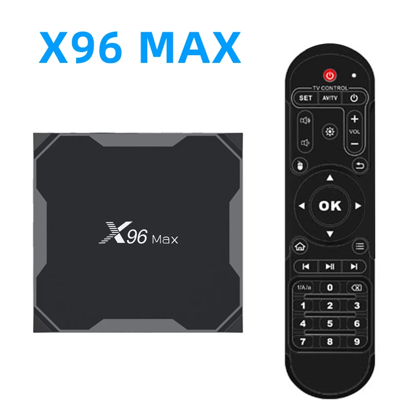 Baratos X96 Max inteligente Android TV Box Android 8,1 9,0 Amlogic S905X2 Quad Core 4GB 32GB 64GB 2,4G y 5GHz Wifi BT 1000M 4K Set top box