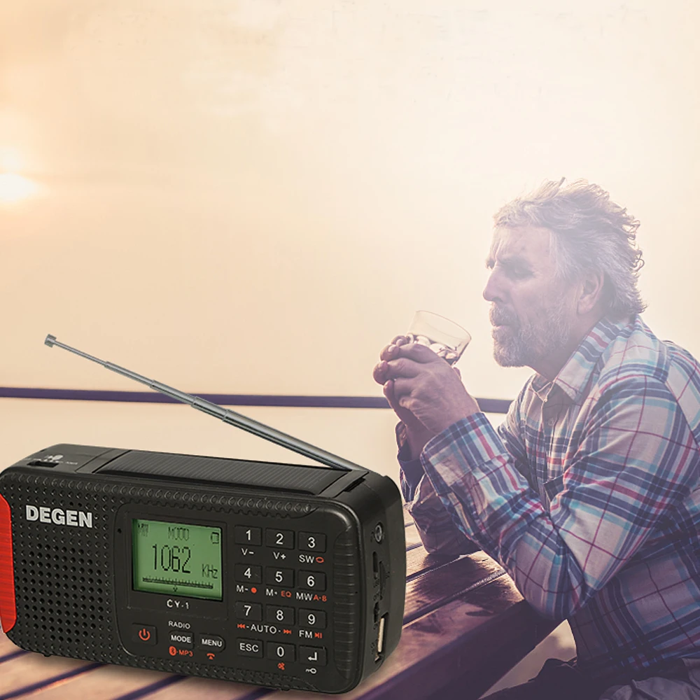 Degen CY-1 rádio de emergência fm mw