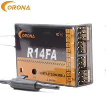 Corona R14FA 2,4 ГГц 14CH Совместимость с FASST(технологией стандартных систем с гибкой архитектурой) ресивер с FUTABA 14sg 16sz 18mz для самолета умный робот