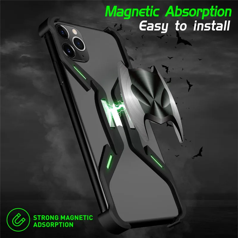 Роскошный Алюминиевый металлический магнитный чехол маска для iPhone 11 Pro