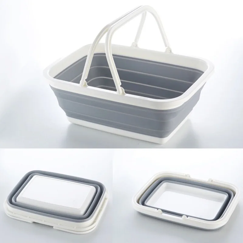 

Multi-functional Fashion Foldable Travel Storage Basket Portable Household Kitchen Mention Basket Fruit And Vegetable Cleaning S