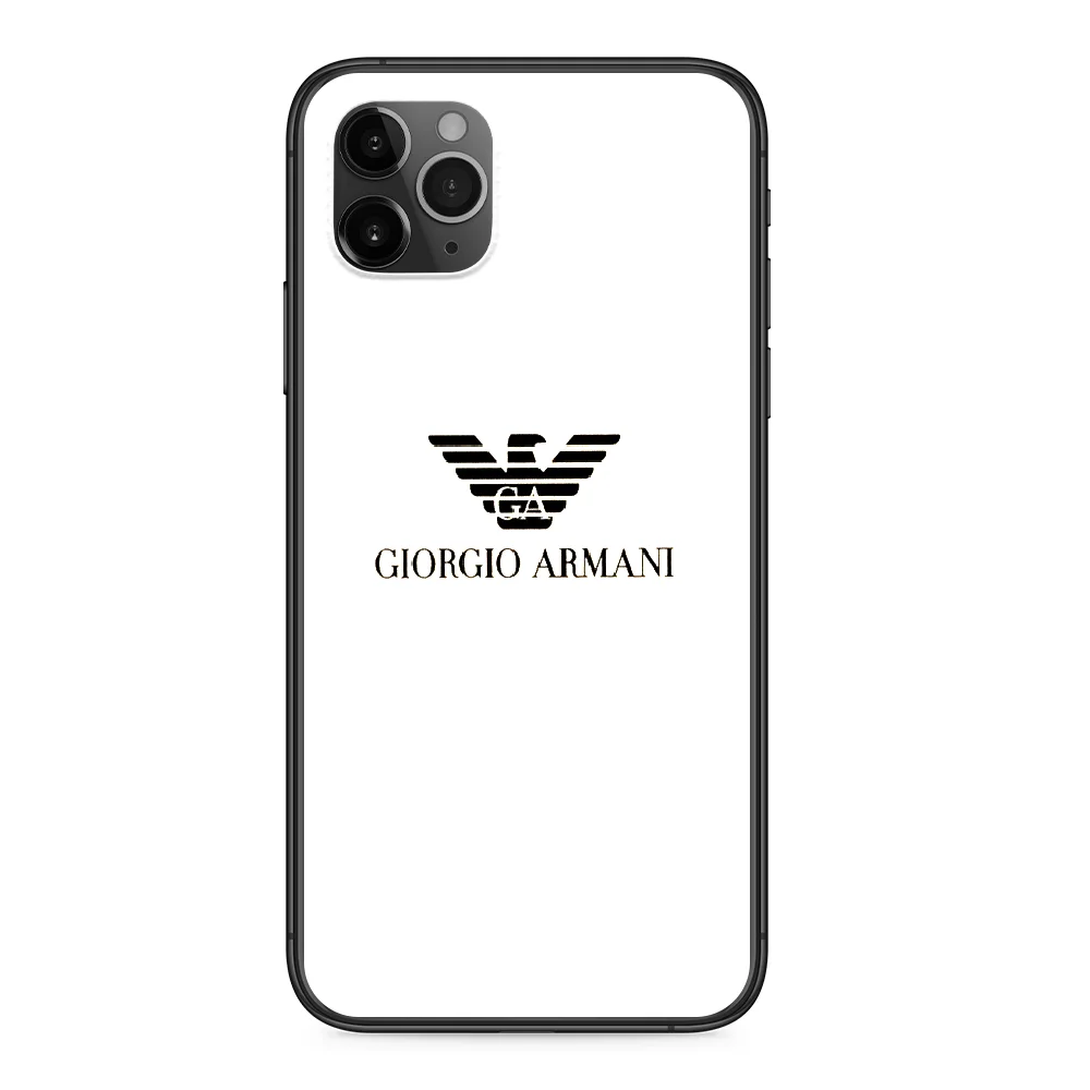 Luxury A Armani Design Phone Case cover For Iphone 11 7 8 XR 5 5C 5S 6 6S  PLUS X XS PRO SE 2020 MAX black shell 3D bumper|Phone Case \u0026 Covers| -  AliExpress