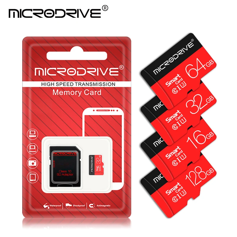 Высокоскоростная карта памяти micro sd 16 ГБ 32 64 128 класс 10 водонепроницаемая Мини TF
