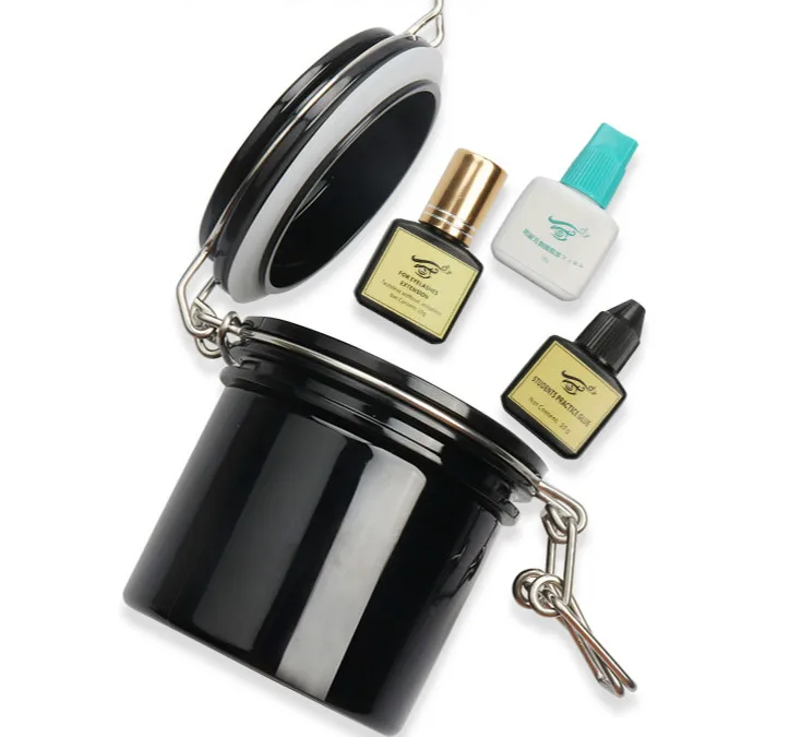

Eyelash Glue Storage Tank Individual Adhesive Stand Eyelash Extension Activated Sealed Storage Jar Container Makeup Tool