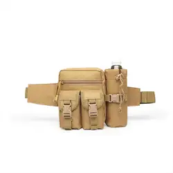 Tactical Men Waist Pack Nylon Hiking Water Bottle Phone Pouch Outdoor Sports Army Military Hunting Climbing Camping Belt Bag NEW