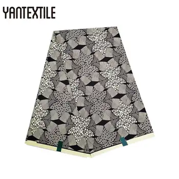 

YANTEXTILE Real Wax Nigeria Prints African Ankara Fabrics Tissus Patchwork 6 Yards/Piece Ankara Fabric African Real Wax Prints