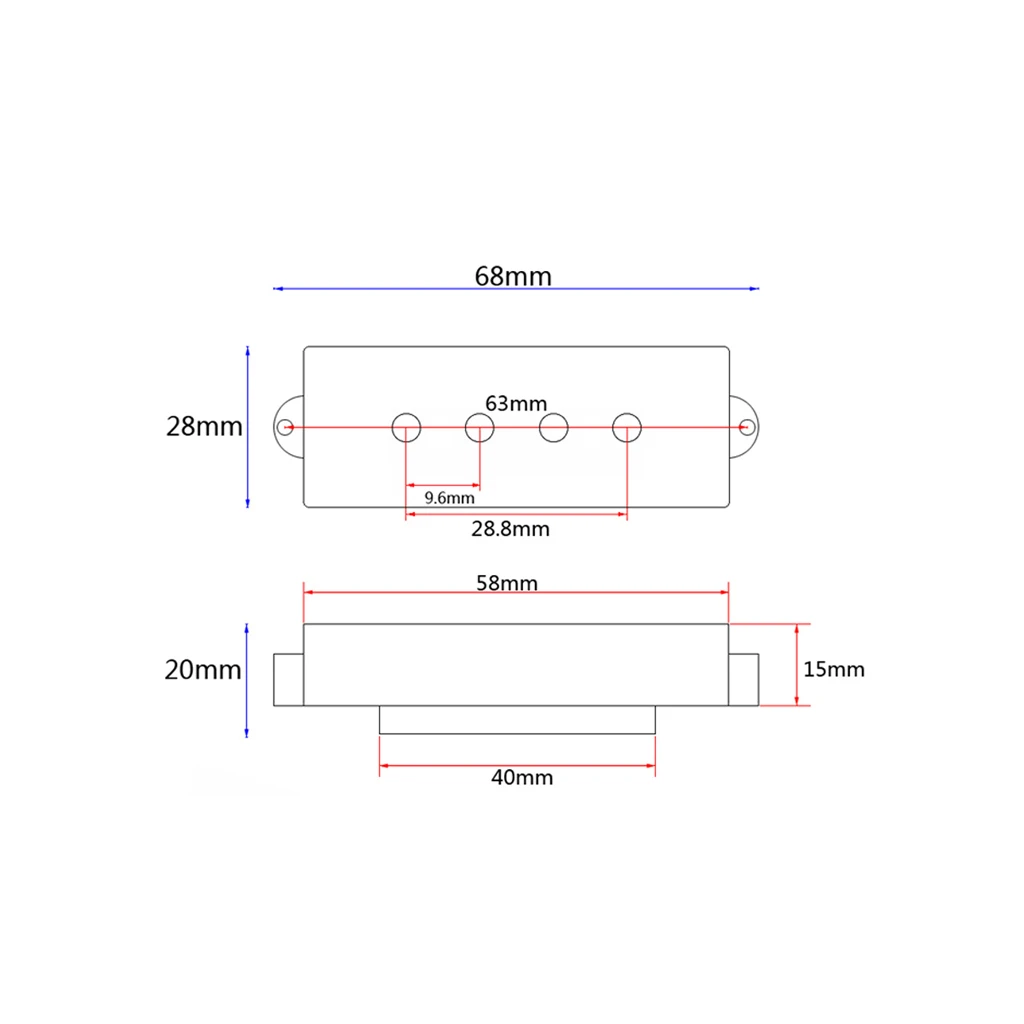 1 Set 3 Band Wiring Harness AMP EQ Preamp Equalizer Pickup for Jazz Bass/Precision Bass Guitar Accessory