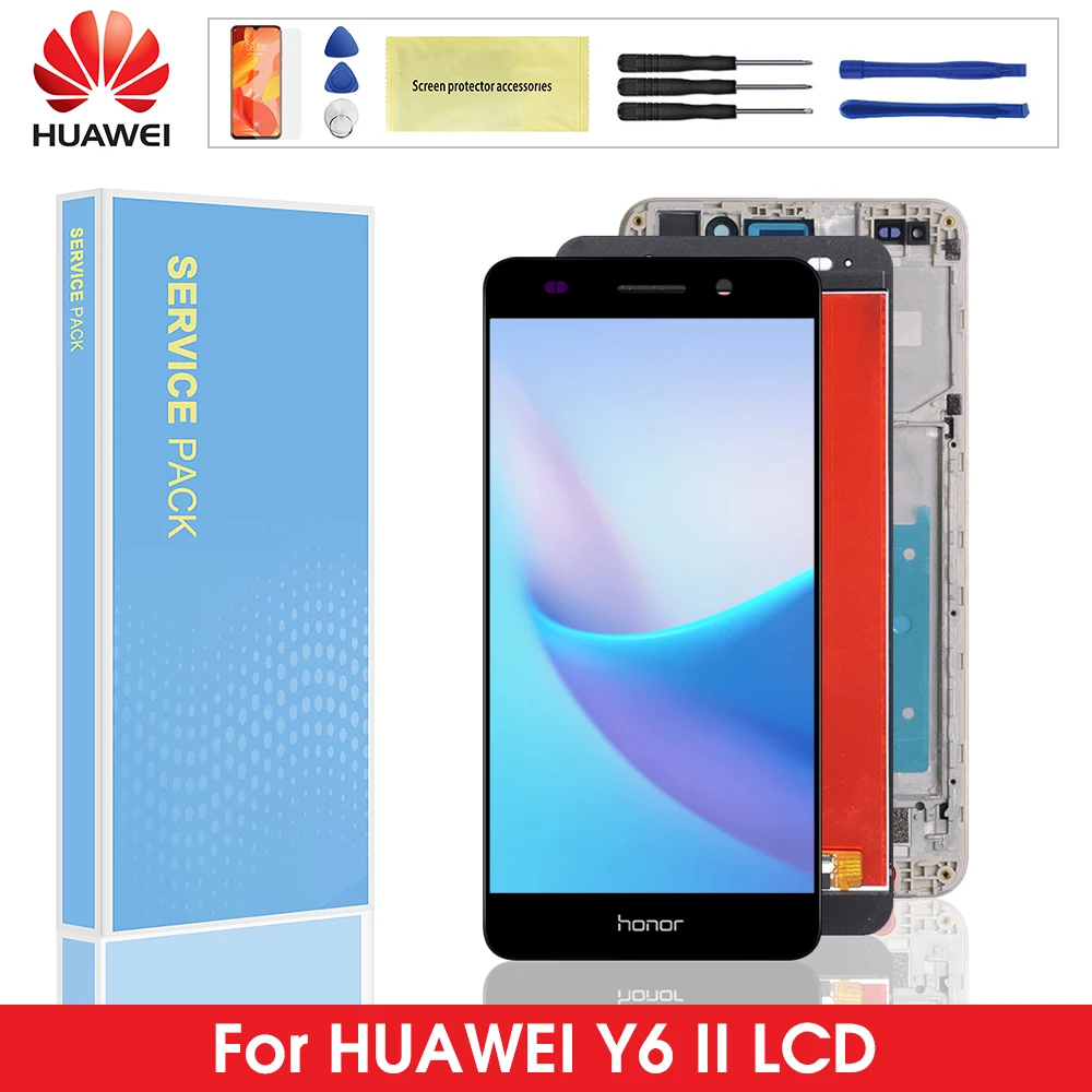 

Original Display For Huawei Y6 II LCD Touch Screen Digitizer Assembly with Frame For Huawei honor 5A Y6II CAM-L23 CAM-L03 lcd