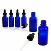 Essential Oil Bottles Blue Glass Bottles with Glass Dropper Travel Dropper Liquid Pipette Bottle Refillable Bottles Lucifugal ► Photo 2/6