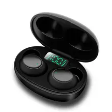 

Waterproof Bluetooth 5.0 Headset with LED Display Noise Reduction Charging Box