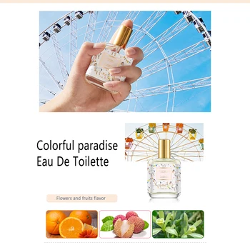 

Perfume For Women Atomizer Bottle Glass Long Lasting Elegant Refreshing Flower Fragrance Deodorant Fashion Lady Female Parfum