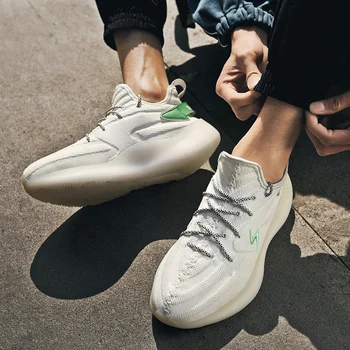 

Running Shoes 2020 New Men's Sneakers Mesh Breathable Man White Black Trandy Fashion Male Footwear Gym For Mens Casual Sneakers