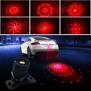 

C Type Car And Motorcycle Laser Fog Light Anti-tailing Six-in-one Decorative Lantern Warning Light Led Car Tail Accessories