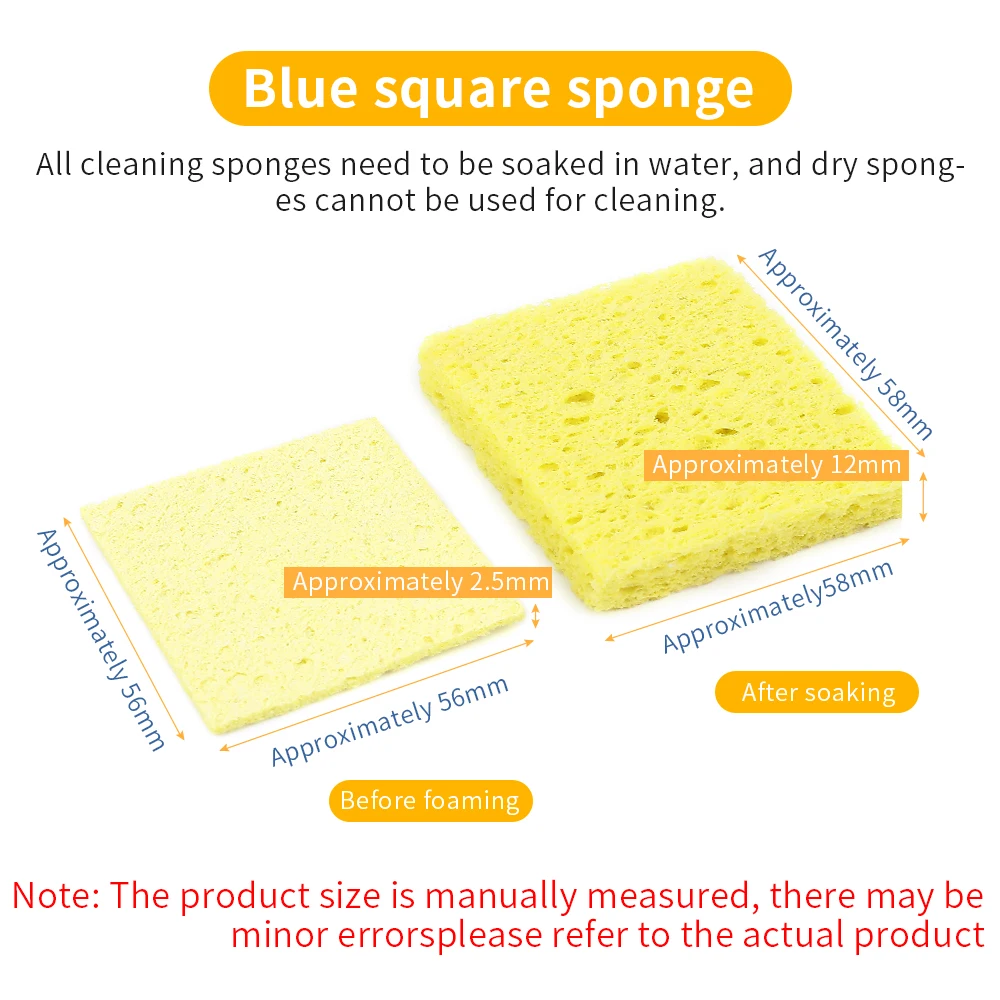 1/5PC Cleaning Sponge For Electric Welding Soldering Iron Tip