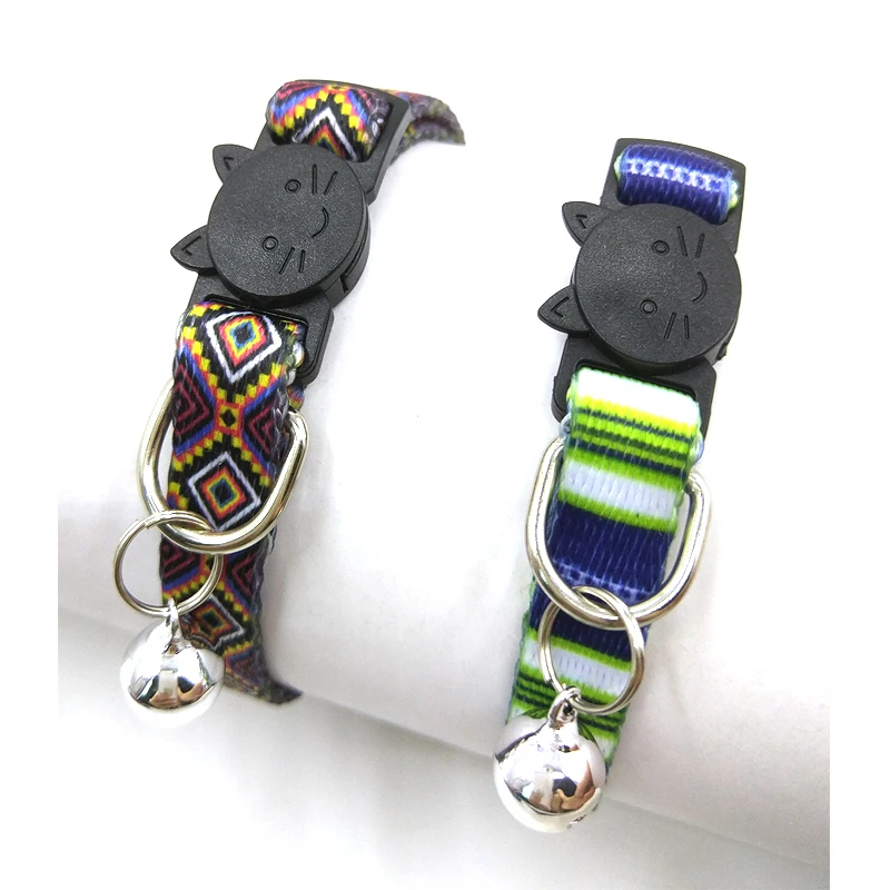Pet Collar necklace Bell Charm Cat supplies Custom Safety Cat Collar bell Personalized Cute Kitten Puppy Collars with Bell