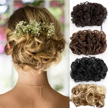 AIYEE накладные волосы «конский хвост», синтетические накладные волосы на заколках, эластичные накладные волосы в носу, короткие курчавые волосы