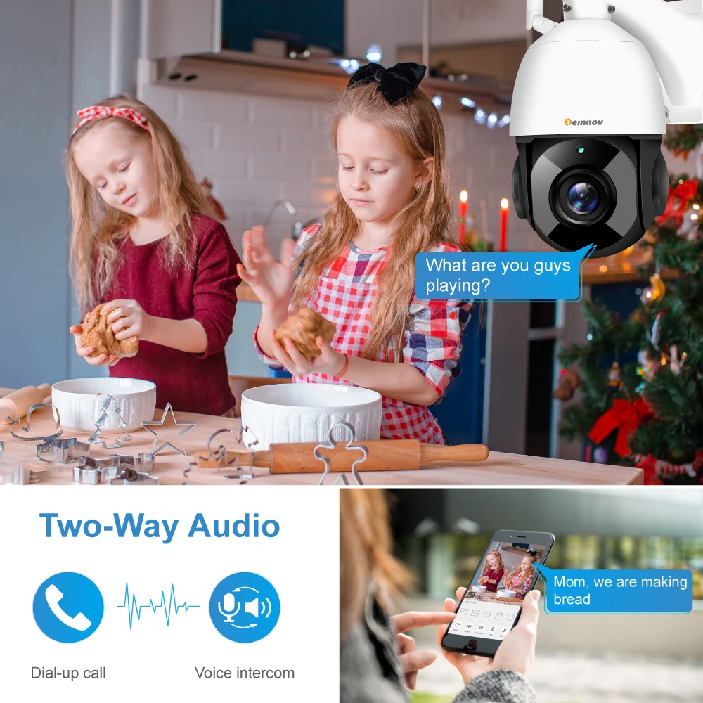 PTZ 30X Zoom видео наблюдение IP 1080P HD Wifi Открытый дом Беспроводная CCTV двухсторонняя