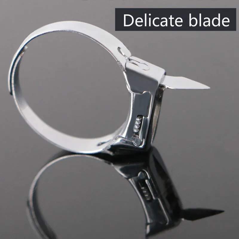 Stainless Steel Jewelry Lite Ring Self-defense Weapon Multifunctional Ring Blade Net Red Adjustable Self-defense Ring jewelry