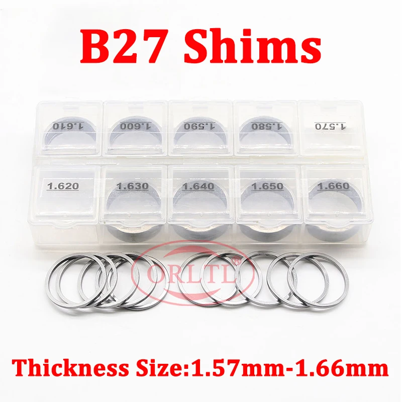

B27 Shims Auto Engine Common Rail Injector Repair Washers 1.57-1.66mm Diesel Nozzle Adjusting Gasket for DENSO Sprayer