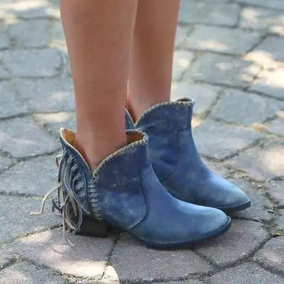

LASPERAL New Women Boots Fashion Outdoor Keep Warm Boots Women's Spring Autumn Boots Thick Heel With Point Head Short Boot