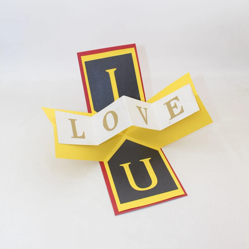  3D Handmade I Love You Paper Invitation Greeting Cards PostCard Valentine's Day Wedding Party Mothe - 4.00031E+12