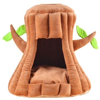 

Practical Cozy Pet Bed Warm Cave Sleeping Bed Puppy House for Cats and Small Dogs Pet House