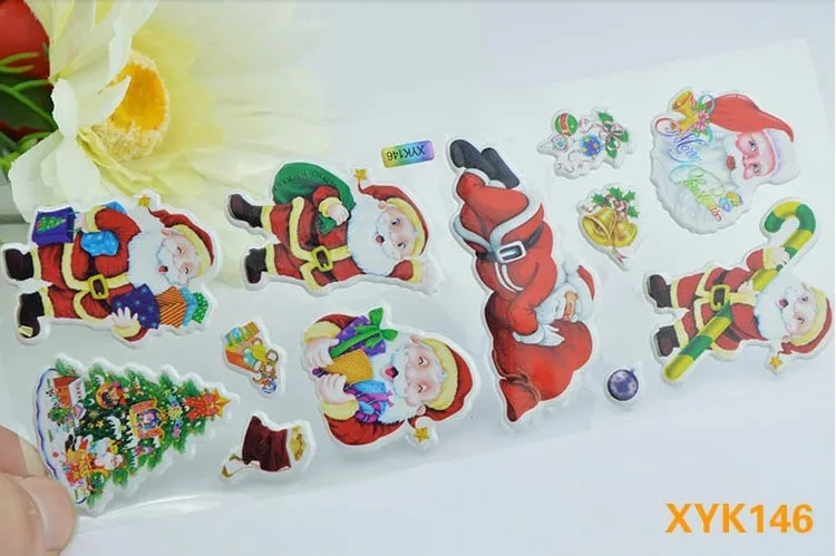 1 лист милые рождественские наклейки Kawaii Санта наклейки "Санта Клаус" милые декоративные наклейки для детей Скрапбукинг DIY дневник альбом