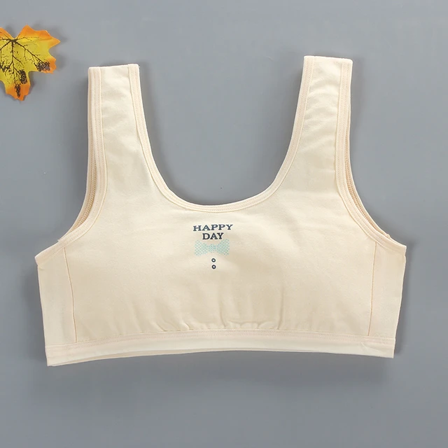 Cotton Girl's Underwear Vest During Student Development 8-10-12-14-16-year-old  Girl's Bra Sports Vest Kids Bra - AliExpress