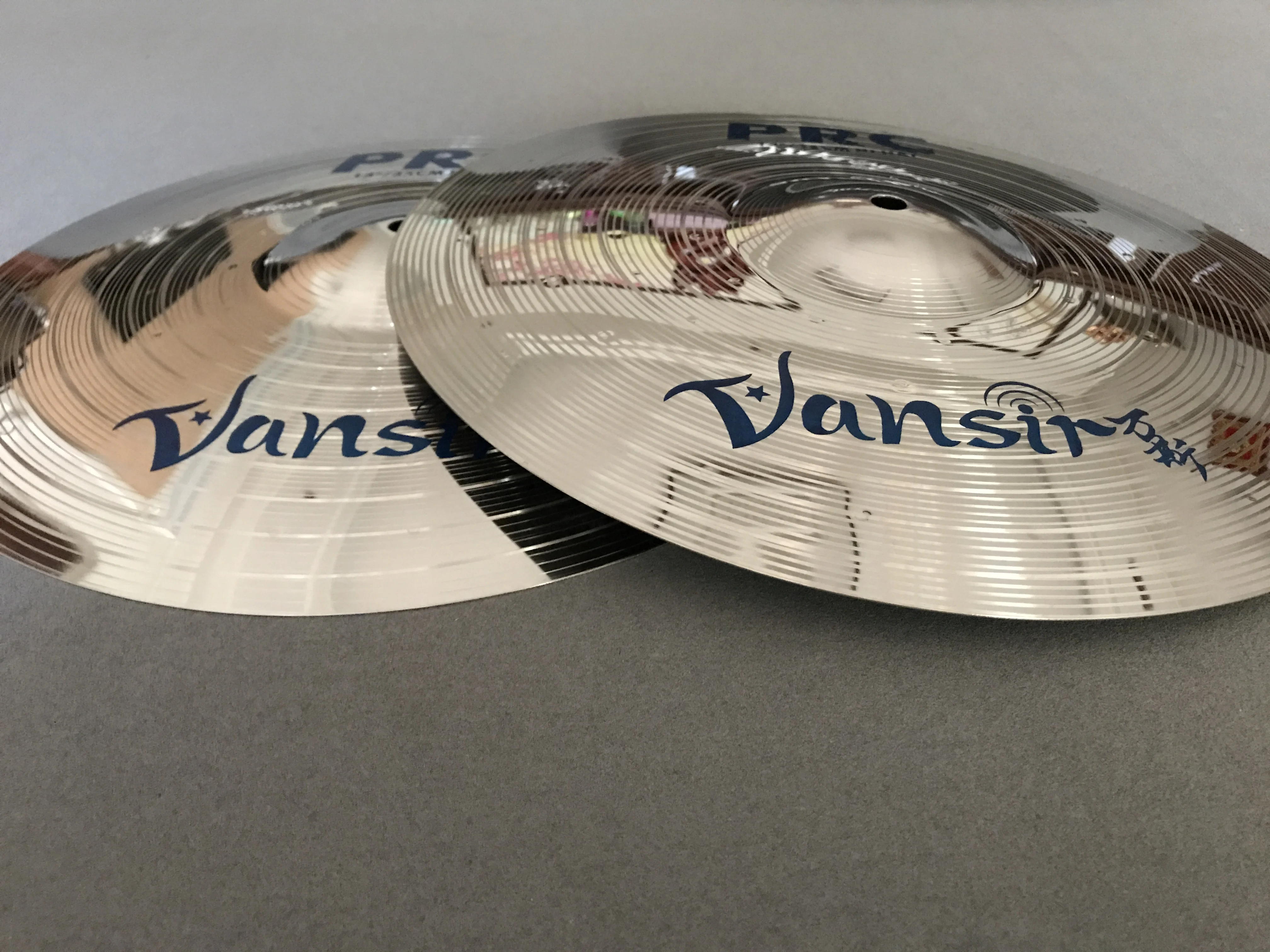 Polishing Alloy Cymbal Sets 14"Hihat 16"Crash 18"Crash 20"Ride with bag and drumstick 5pcs Vansir PRC Series tibetan cymbals drum cymbal kit