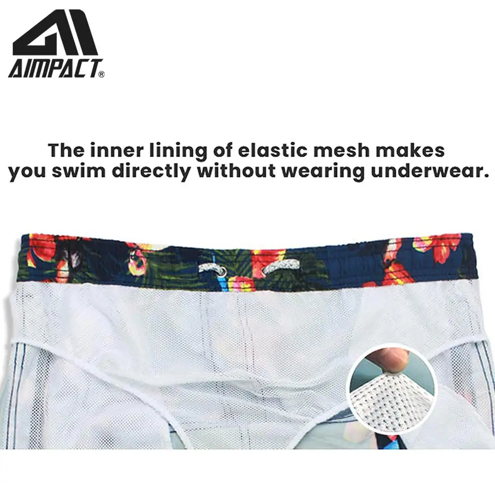 Tropical Summer Holiday Beach Swimming Short Trunks Fast Dry Men's Swimming Beach Surf Shorts Casual Fashion Male Hybird Shorts swim trunks