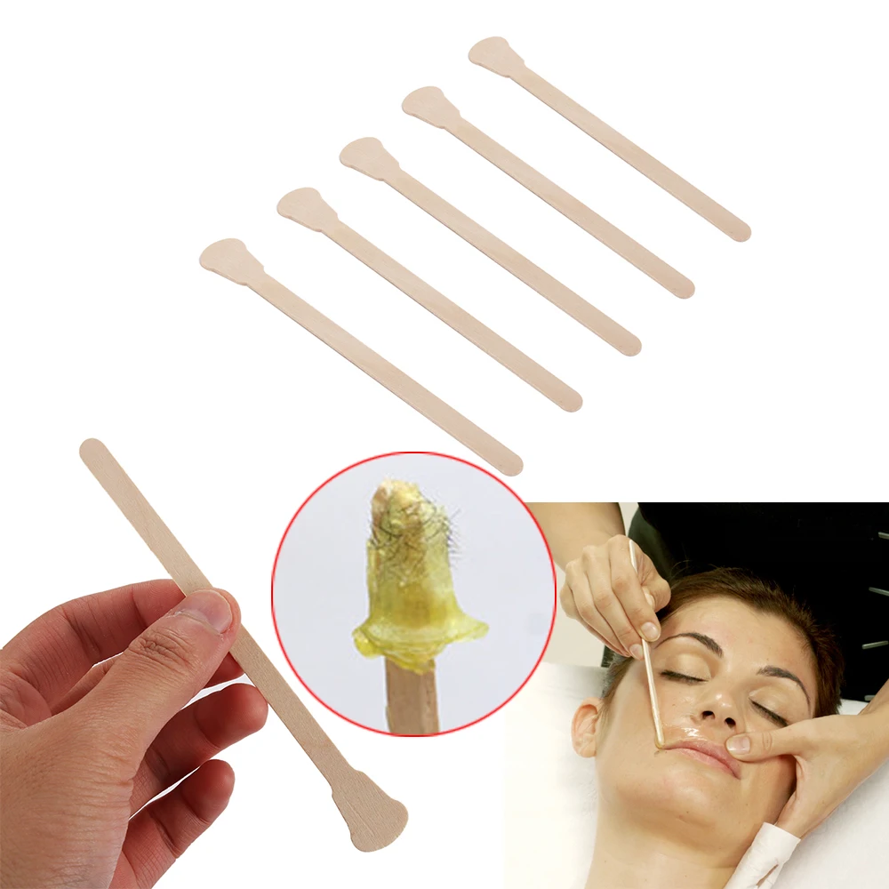 

5PC Disposable Wooden Waxing Stick Wax Wiping Wax Tool Disposable Hair Removal Beauty Bar Body Beauty Accessories