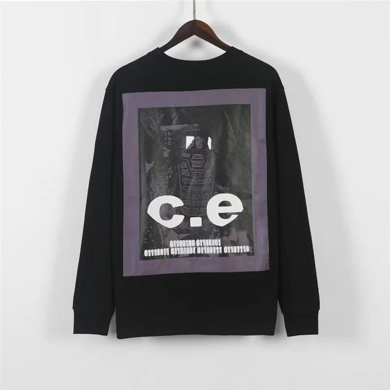 Синий Cav Empt толстовка с круглым вырезом для мужчин и женщин 1:1 высокого качества CAVEMPT C. E19AW толстовка с капюшоном