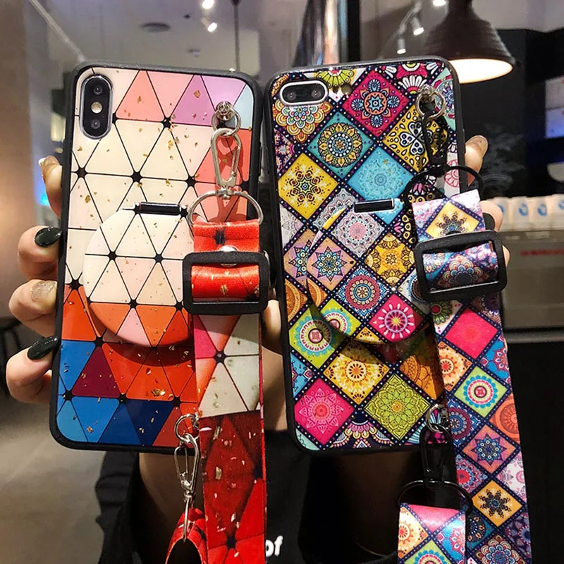Чехол для iPhone 11 Pro с крестообразным плечевым ремнем XS MAX X XR шейный ремешок чехол