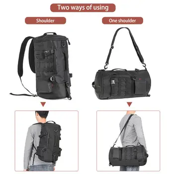 

Large Capacity Fish Tackle Backpack Outdoor Fishing Tool Carry Pouch Fishing Lure Bag Rod Holder 23L Multifunction Fishing Bags