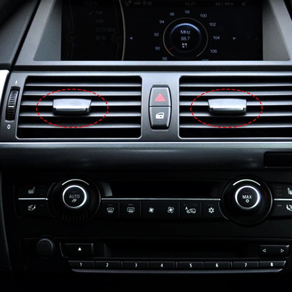 Air Conditioning Vent Outlet Clip Repair Kit For Bmw E71 E70 X5 X6 Wind Direction Adjustment Plectrum Knob Front Rear Center Ac Air Conditioning Installation Aliexpress