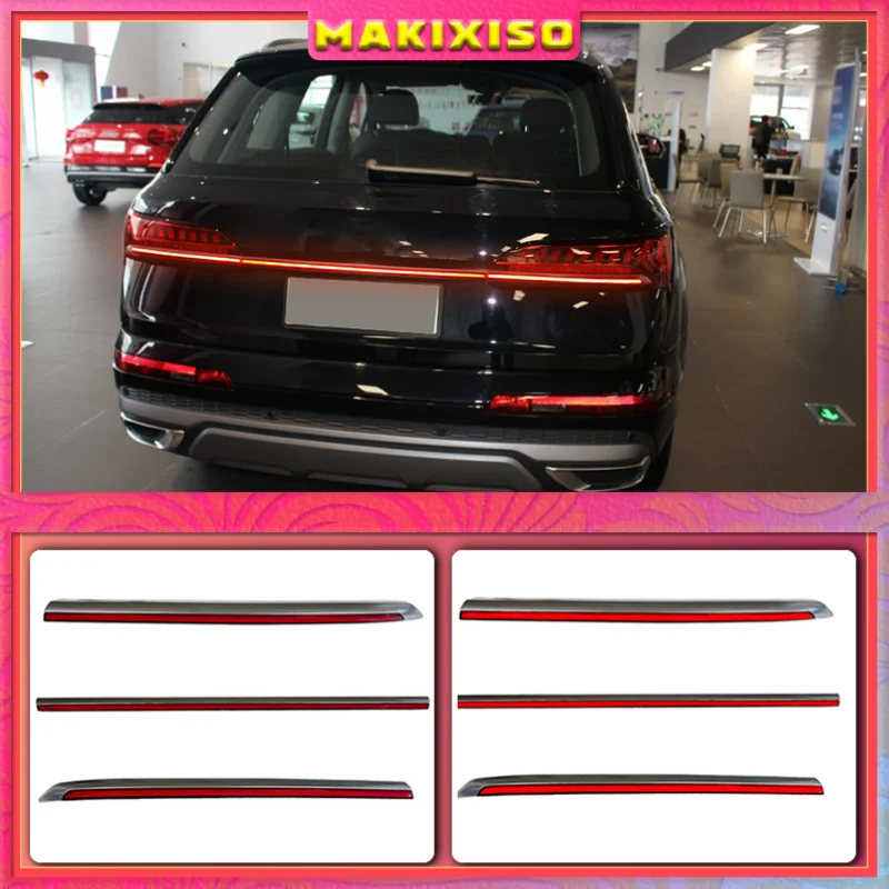 

Rear Bumper Trunk Tail Light For Audi Q7 2020 2021 Car LED Rear Fog Lamp Brake Light Dynamic Turn Signal Reflector