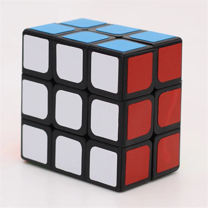 Новинка, 2x3x3, скоростной куб, без наклеек, 233, волшебный куб, головоломка, куб для начинающих детей, Neo Cubo, Магическая головоломка, игрушки Zcube - Цвет: black