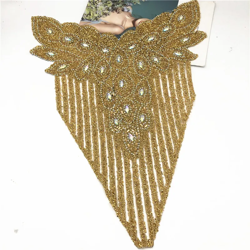 Newl design pineapple shape Gold rhinestone Motif Hot Fix Rhinestones Embellishment Iron on DIY Patches Sewing Supplies craft sewing rhinestones,craft supplies