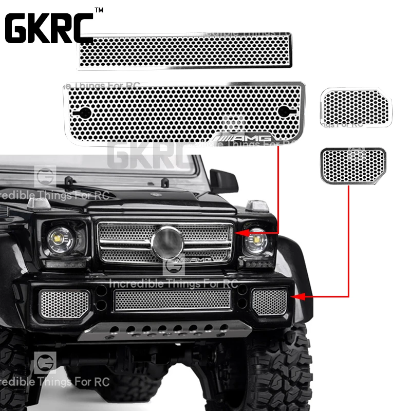 Сетчатая решетка из нержавеющей стали впускная крышка для 1/10 Traxxas Trx 6 Amg 88096 4 G63 G500