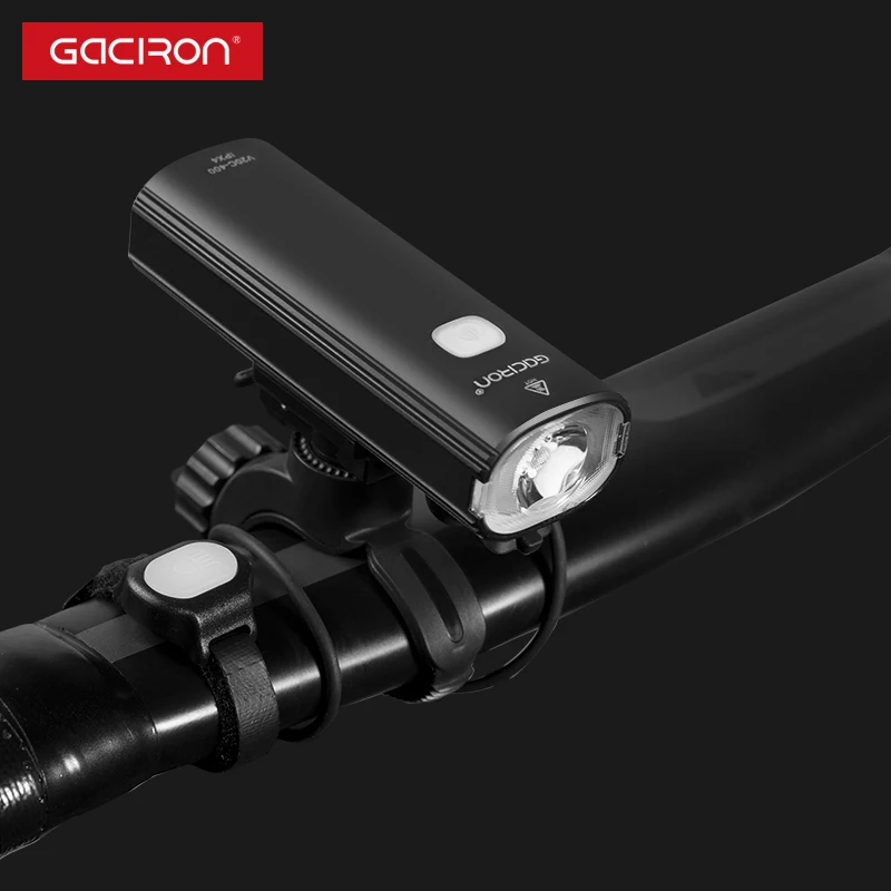 Фсветильник велосипедный GACIRON с креплением IPX4 зарядка через USB|Велосипедная фара|