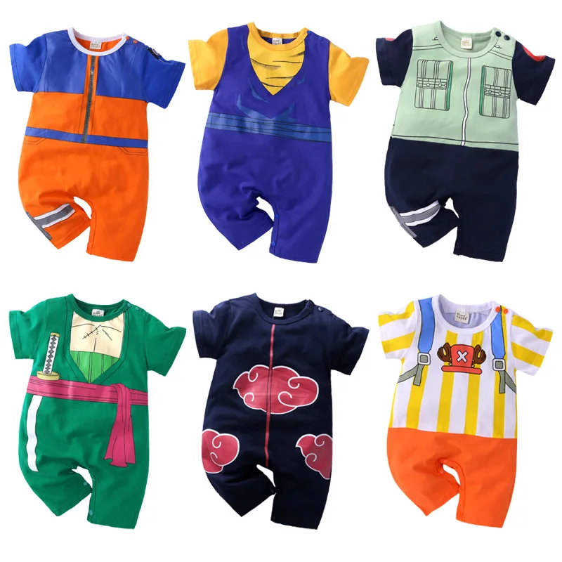 New fashion Anime Baby Romper Newborn Male Baby Boy Clothes Cartoons Cosplay Costume For Baby Jumpsuit Kids Baby Overalls