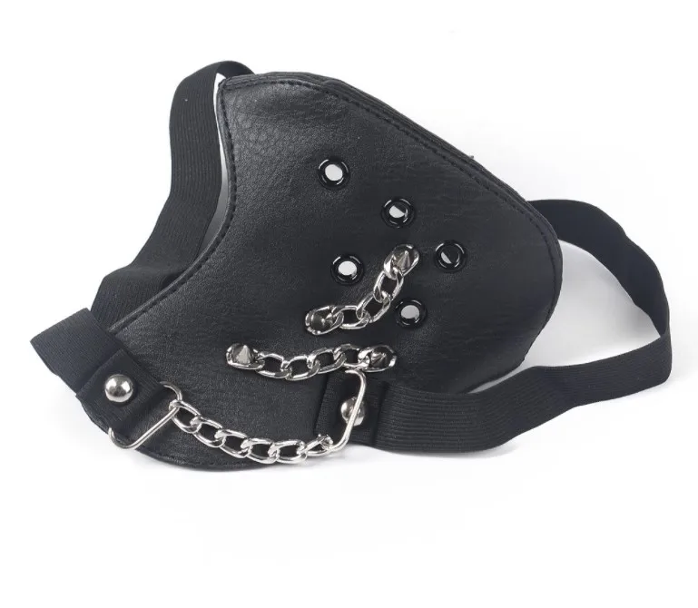 

Dark punk mask locomotive riding leather mask bungee rock trendy personality non-mainstream accessories wholesale
