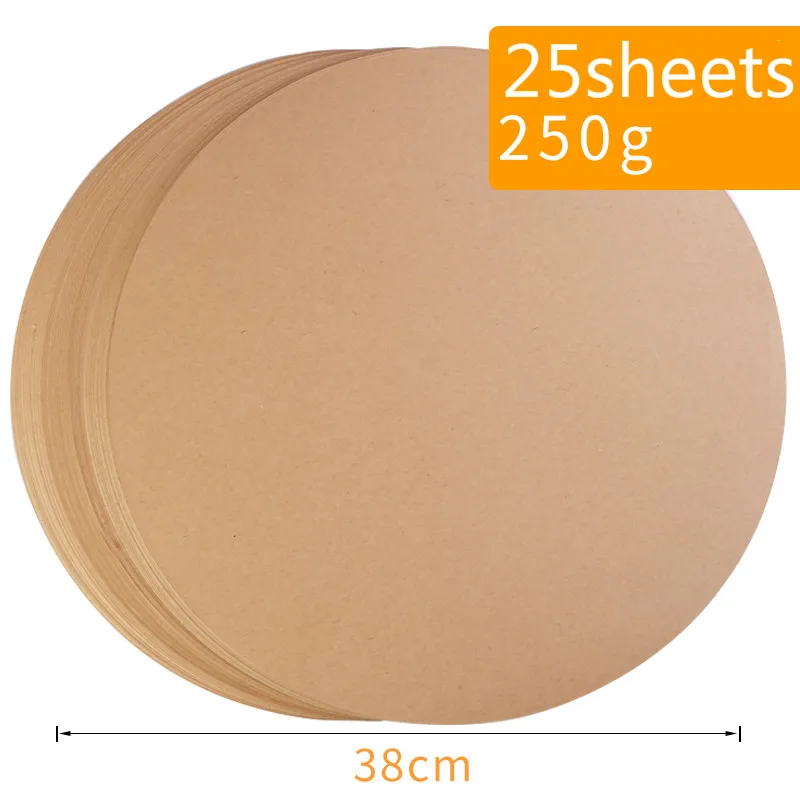 Круглый крафт-бумаги Бумага 200g/250gsm 25/50 шт в наборе, A4 чистая коричневая Крафтовая Бумага DIY Ручная роспись изготовление карточек Бумага толстые Бумага доска - Цвет: B2